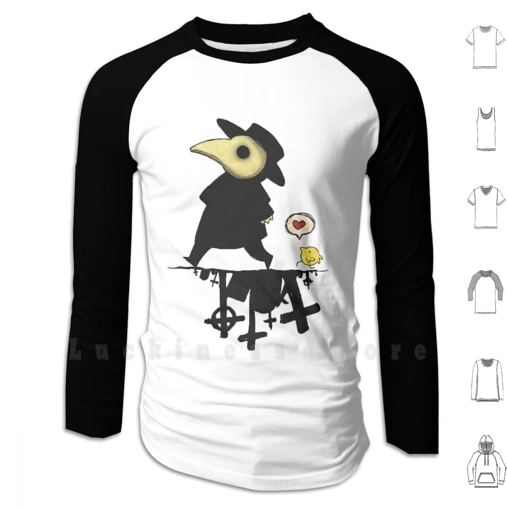 

Plague Iii Hoodie Long Sleeve Plague Creepy Dark Cute Bird Gothic