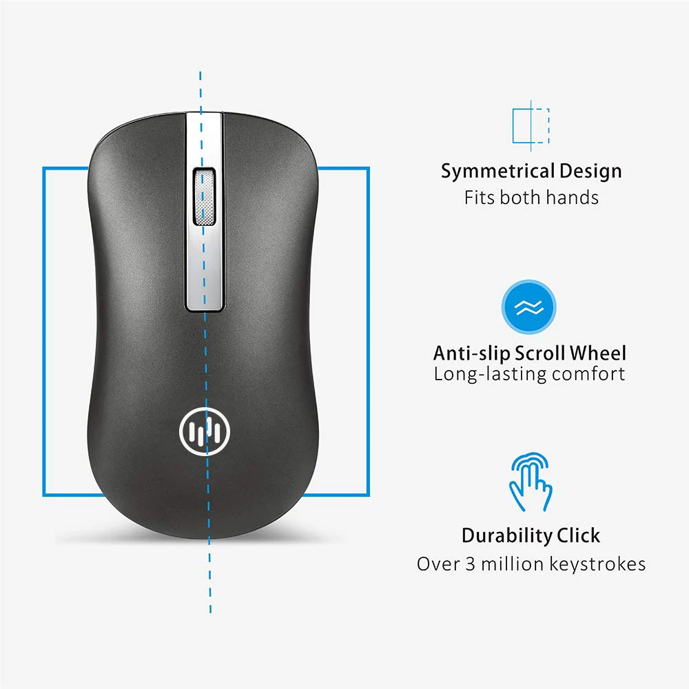 Перезаряжаемая беспроводная мышь, компьютерная, Bluetooth, бесшумная мышь для ПК, ноутбука, 2,4 ГГц, мини USB, эргономичная, Mause, бесшумная мышь
