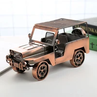 wrought iron jeep model european style decoration creative holiday gift souvenir home decoration retro crafts cool jeep model