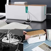 cable tidy storage box bin charger wire management power strip wire case anti dust charger socket organizer network line storage