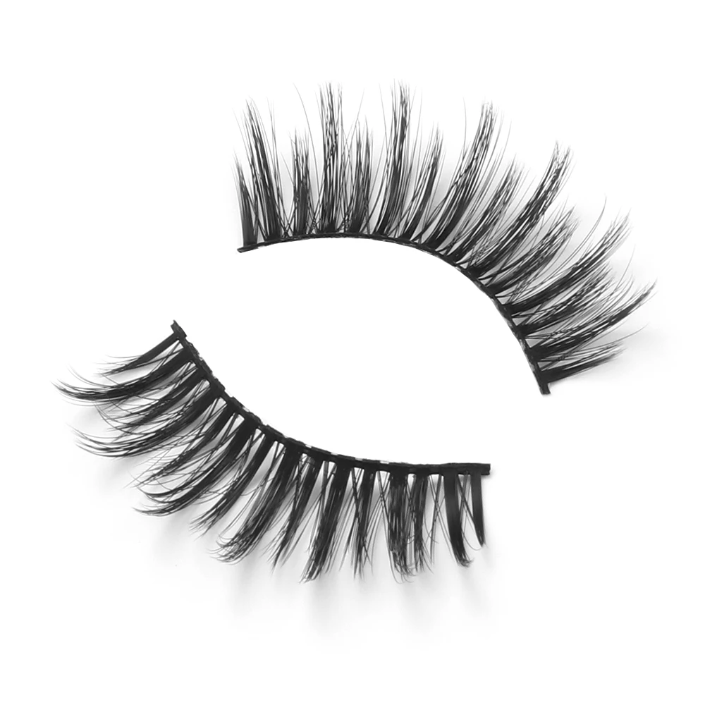 

20Pairs/set 3D Faux Mink False Eyelashes Wispies Fluffy Natural Long Lashes Handmade Cruelty-free Extension Beauty Makeup Tools