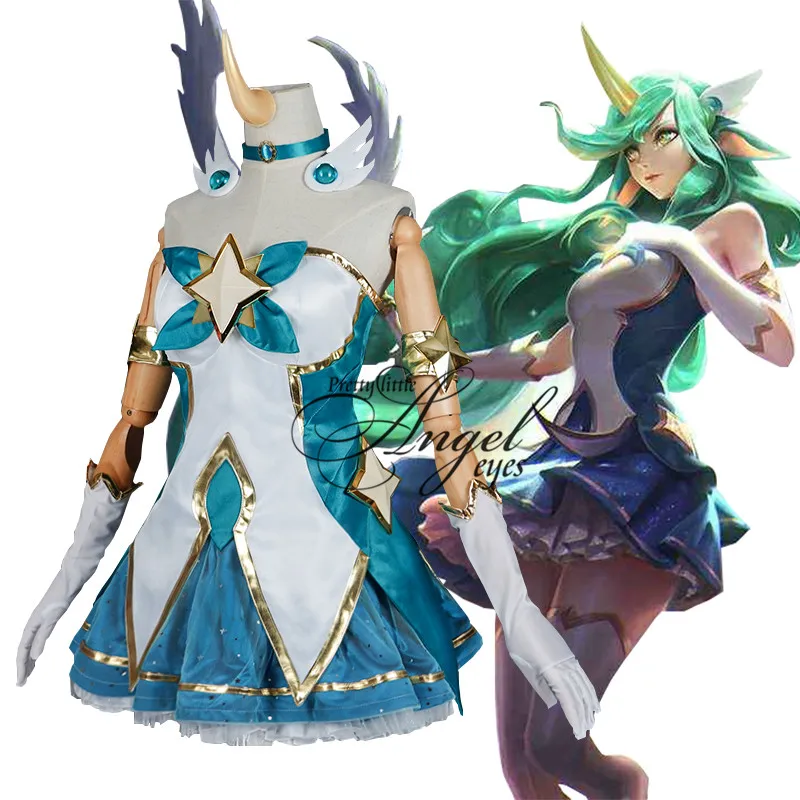 Горячая Игра LOL Guardian of the Star Soraka косплей костюм для Хэллоуина вечеринки| |