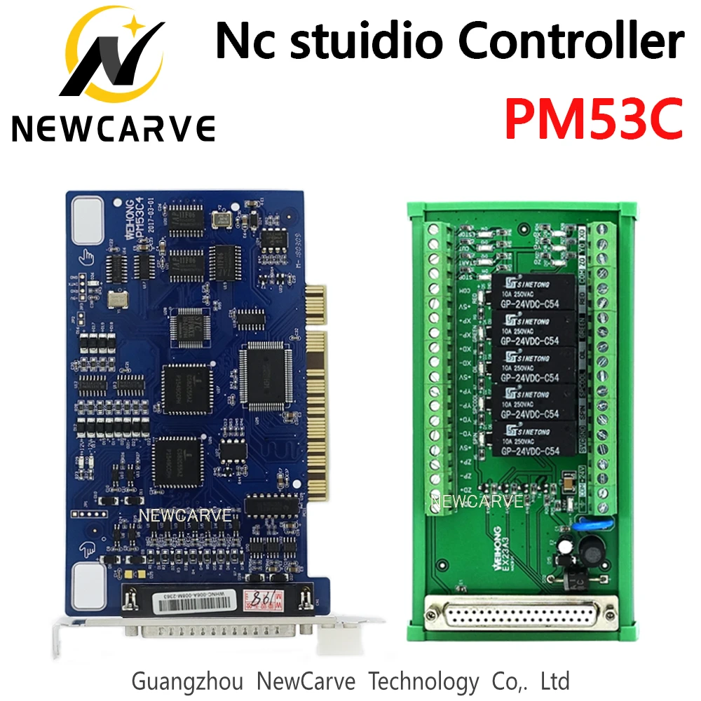 Контроллер ЧПУ Ncstudio PM53C 3 осевая плата управления + Проводная MPG ручная передача XHC