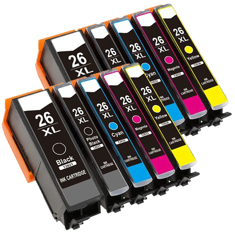 Чернильный картридж T2621 26XL для Epson XP510 XP625 XP610 XP605 XP600 XP700 XP615 XP520 XP800 XP620 XP710|Чернильные