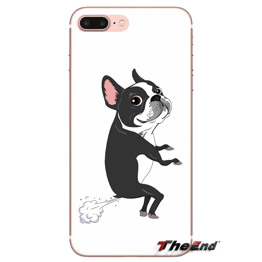 Силиконовый чехол Бостон-терьер собака щенок искусство для LG Spirit Motorola Moto X4 E4 E5 G5 G5S