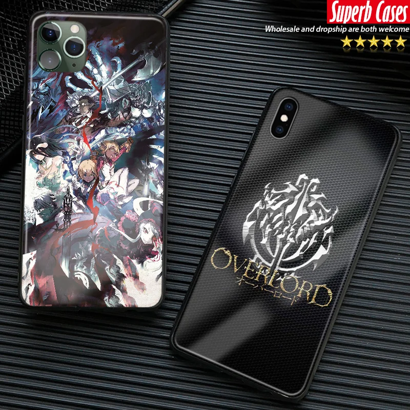 Nazarick Logo Overlord аниме мягкий силиконовый стеклянный чехол для телефона iPhone 6 6s 7 8 Plus X