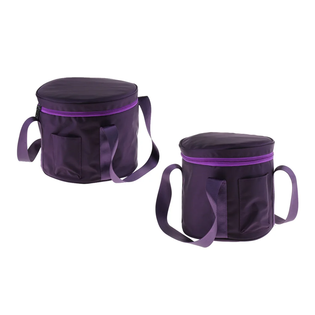 2 шт. Хрустальная Поющая чаша для переноски Чехол размеров 8 дюймов и 11 фиолетовый