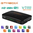 Декодер GTMEDIA V7 Pro, спутниковый декодер, TDT Combo DVB-S2S2X, поддержка H.265, 10 бит, с Wi-Fi антенной, USBCA, устройство для чтения карт Youtube