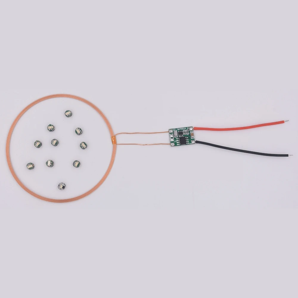 Беспроводной зарядный модуль с дистанционным управлением 0-80 мм катушка питания