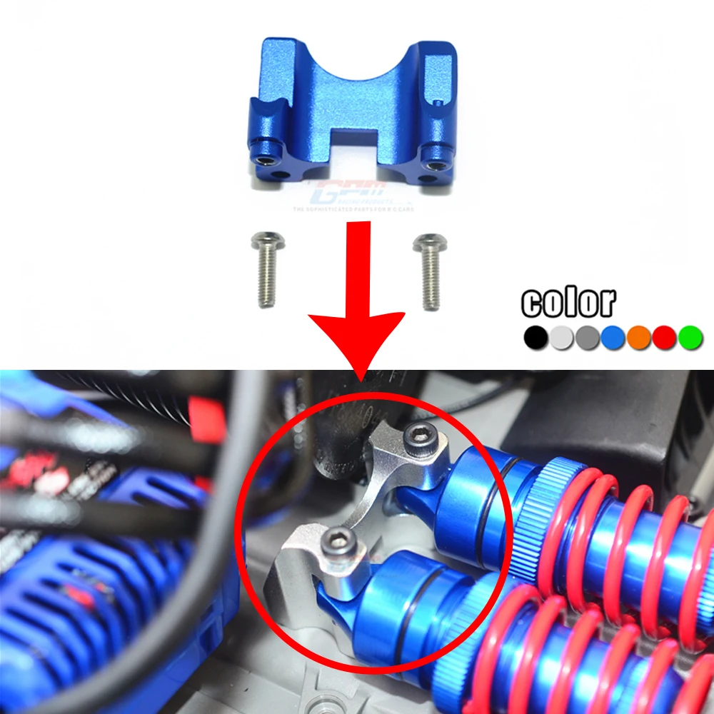 

Задние амортизаторы GPM из алюминиевого сплава, фиксированный кронштейн для 1/10 TRAXXAS E-REVO 2,0 86086-4 Monster Truck, обновленные детали