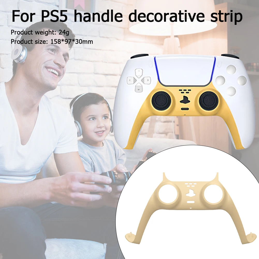 

Decorative Strip For PS5 Controller Joystick Handle PC Decoration Strip For Ps5 Gamepad Controle Decorative Shell Cover