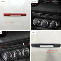 lapetus accessories fit for mazda 2 demio 2015 2021 abs front central display screen decoration strip molding cover kit trim