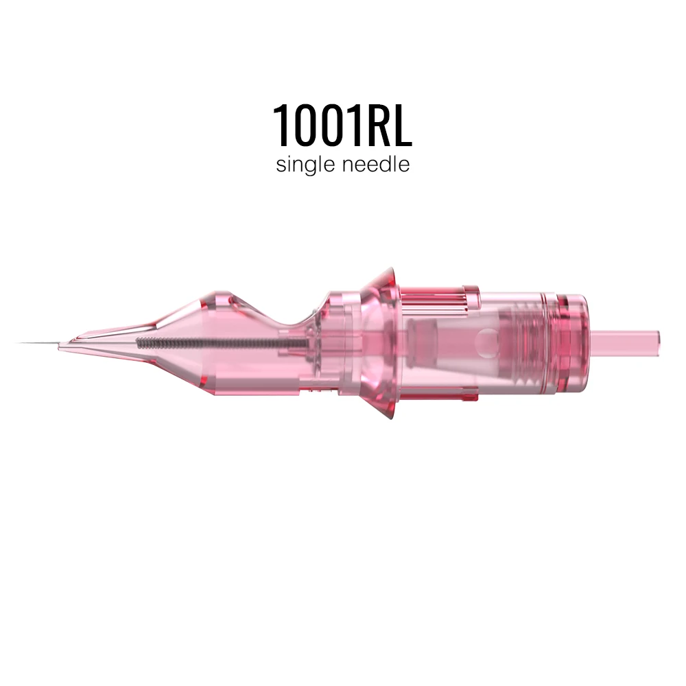 Stigma Tattoo Needles Makeup Cartridge for Tattoos Pen Gun Machines Disposable 0.30MM Pink Sterilized Safe Single | Красота и