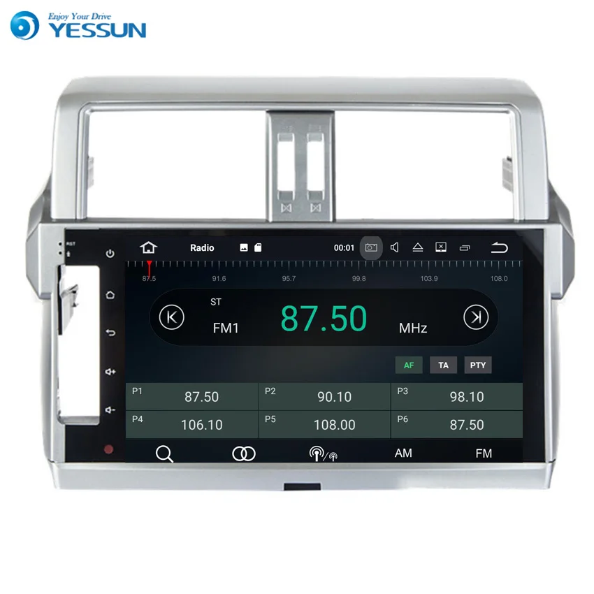 Система мультимедийная Автомобильная Yessun для TOYOTA PRADO / LC150 150 Android стерео