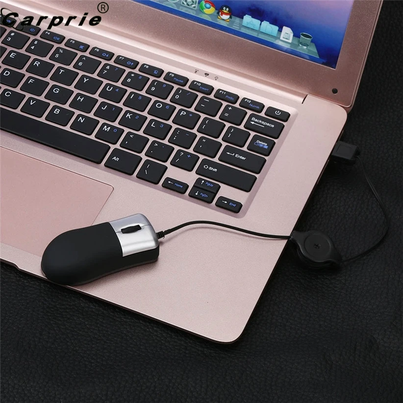 Портативная Выдвижная USB-мышь CARPRIE проводная мышь для ПК ноутбука 912 | Компьютеры и