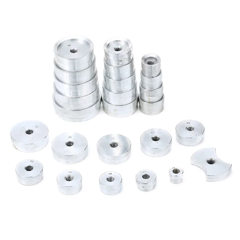 Watch Back Case Dies Set Of 25 Repair Tool Back Case Metal Aluminum Closer Mould Press Dies Repair Tool Watches Accessories