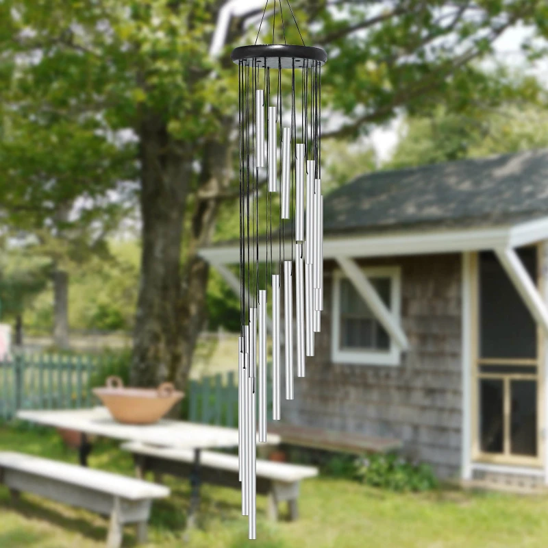 

90cm Copper Wind Chimes Outdoor Living Yard Tubes Bells Garden Decorations Metal WindChimes 18 Tubes BellsHanging Home Decor