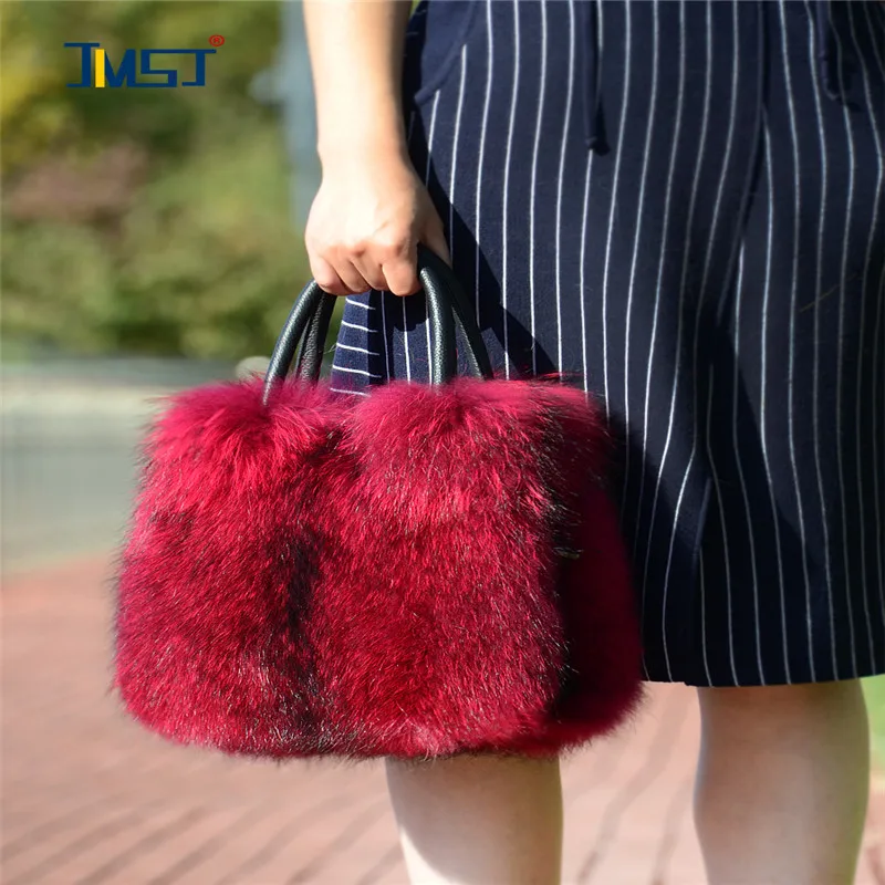 

2020 Winter New Style Fox Fur Whole Fur Bag Bag Plush Bag Women′s Korean Handbag Fashion Mink Bag