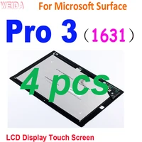 4pcs lcd for microsoft surface pro 3 pro3 1631 lcd tom12h20 v1 1 ltl120ql01 003 lcd display touch screen digitizer assembly