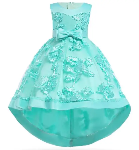 Girl Sweet Dress Flower Decoration 2020 Wedding Party Ball Beauty Christmas Children Clothes | Детская одежда и обувь