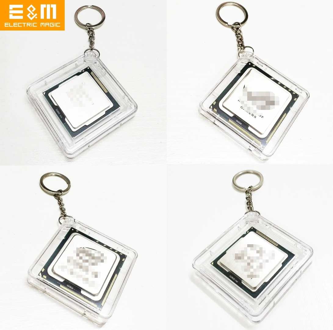 Лазерная гравировка CPU ключи цепи узор на заказ Персонализированная креативная