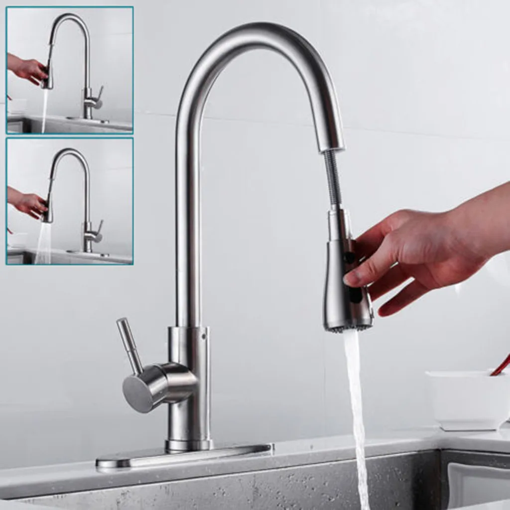 Вытяжной кран кухонный смеситель вытяжной опрыскиватель с одним отверстием