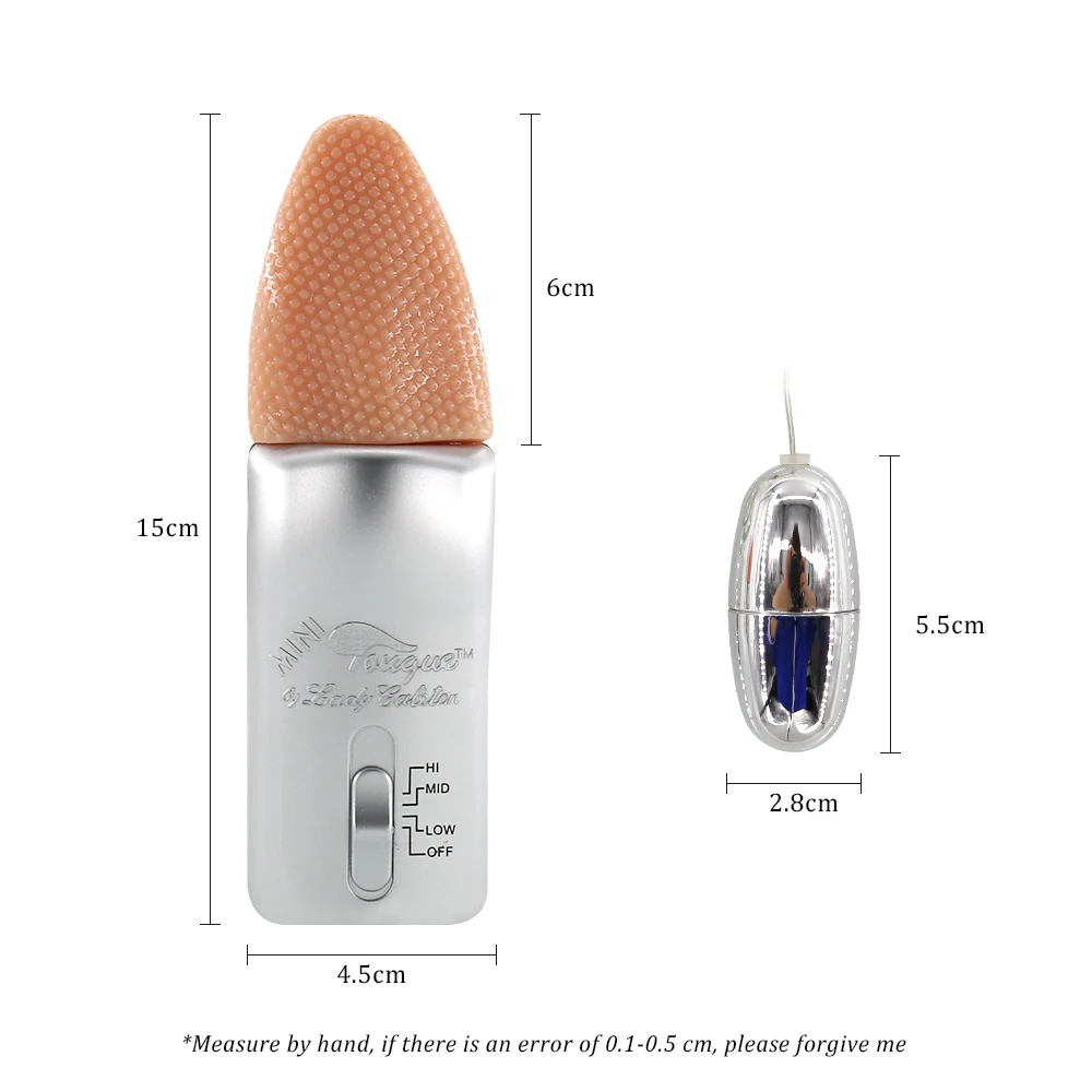 Двойной фаллоимитатор EXVOID с прыжком на язычке секс-шоп Стимулятор клитора
