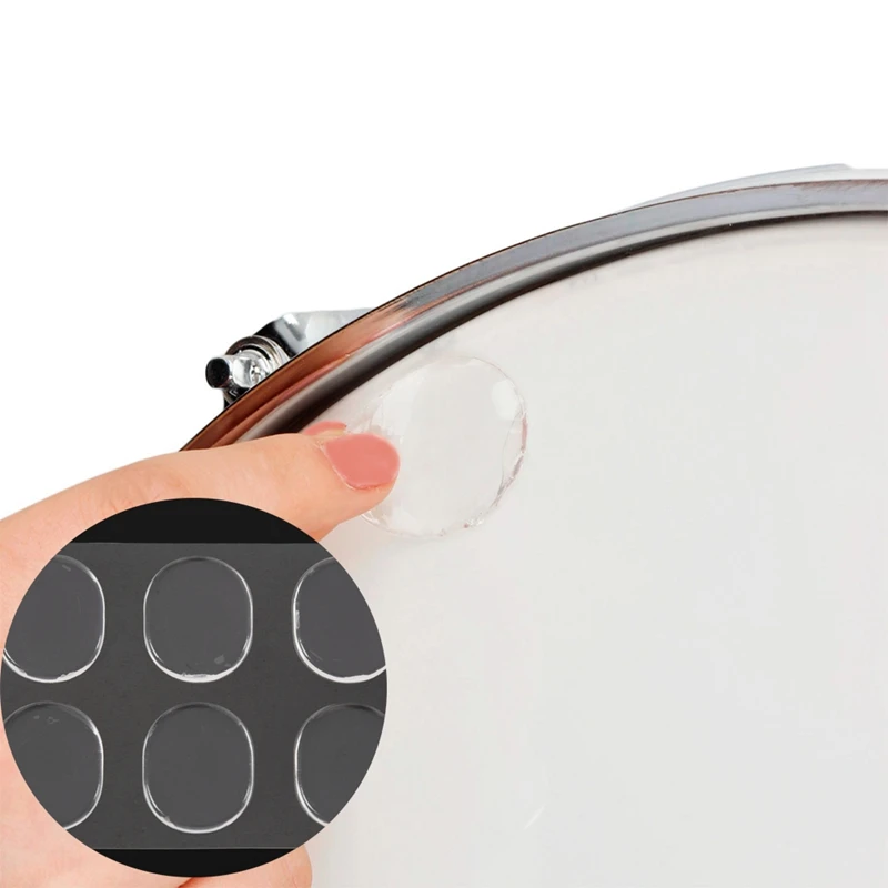 6 шт./компл. Snare барабан Mute Pad барабанный демпфер гелевые подушечки Tom глушитель