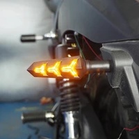 universal arrow sign for motorcycle 2 pcs led amber light indicator for xre 300 cbf 600 gsf 650 bandit blinker accessories