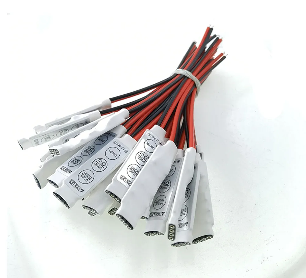 dimmer 3-canal LEDs 3x2a máx Mini RGB LED-controlador/control 12v/24v dc 