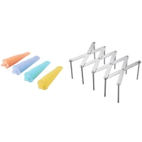 1 pcs kitchen organizer pot lid rack stainless steel spoon plate holder 4pcs silicone popsicles molds ice pops molds