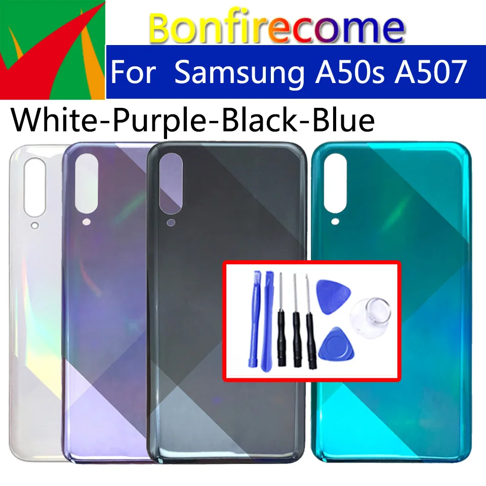 Задний корпус для Samsung Galaxy A50S A507 A507FN чехол ремонта задней двери крышка батареи