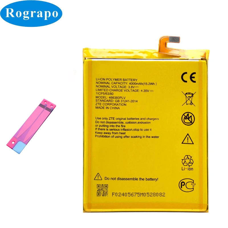 

4000 мАч 466380PLV 466380PVL запасная батарея Baterij для ZTE Blade A610 A610C A610T BA610C мобильный телефон Аккумуляторы аккумулятор