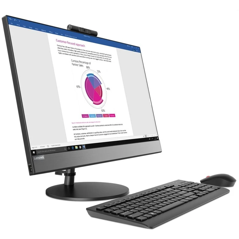 Моноблок LENOVO V530-24ICB 23.8&quot FHD Intel Core i5 9400T 8 Гб 256Гб SSD UHD 630 10UW00DERU | Компьютеры и офис