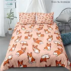 Комплект постельного белья с забавными мультяшными собаками, 23 шт.