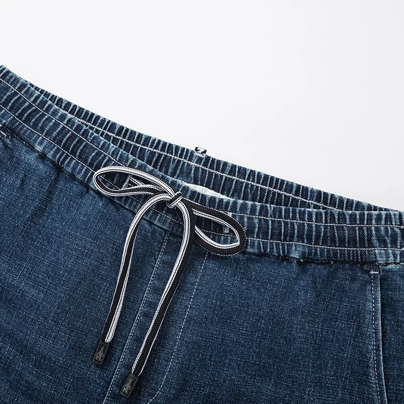 

SEMIR Jeans men loose 2019 winter new feet slow jogging pants adult elastic waist design man jeans