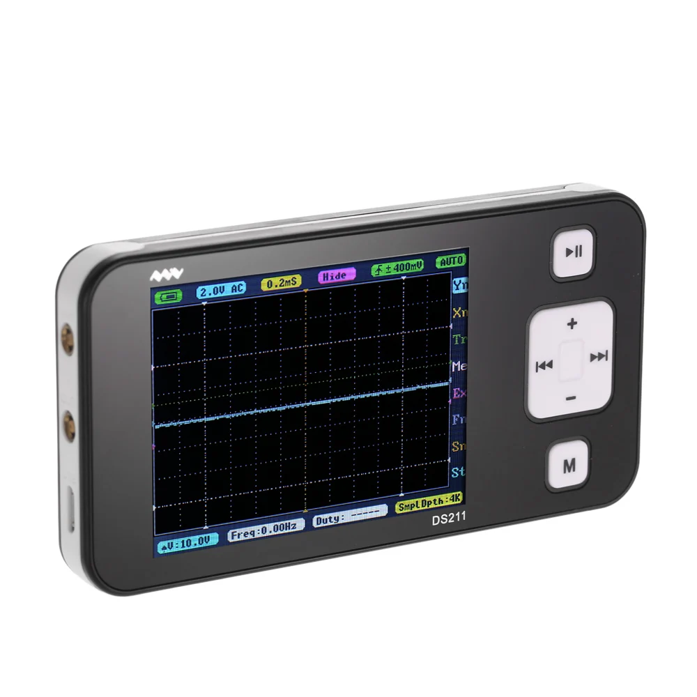 Горячая Распродажа Цифровой 200 кГц 1MSa/s TFT дисплей Mini ARM DSO211 карманный портативный