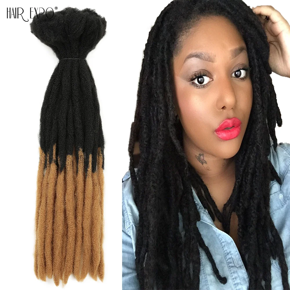 22inch Dreadlocks Crochet Hair Braids Synthetic  Omber Braiding Wigs Extension Reggae Hip Hop For Black Women/Men Hair Expo City