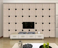 xue su wall covering custom wallpaper simple personality abstract geometric square tv wall high grade waterproof material