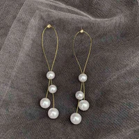 fashion pearl drop dangle earrings fashion women gold statement charm ear studs jewelry