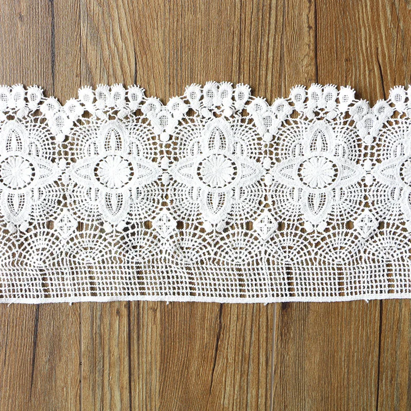 Горячая Распродажа 17 см цветок двойной высокой растворимый кружева вышивка