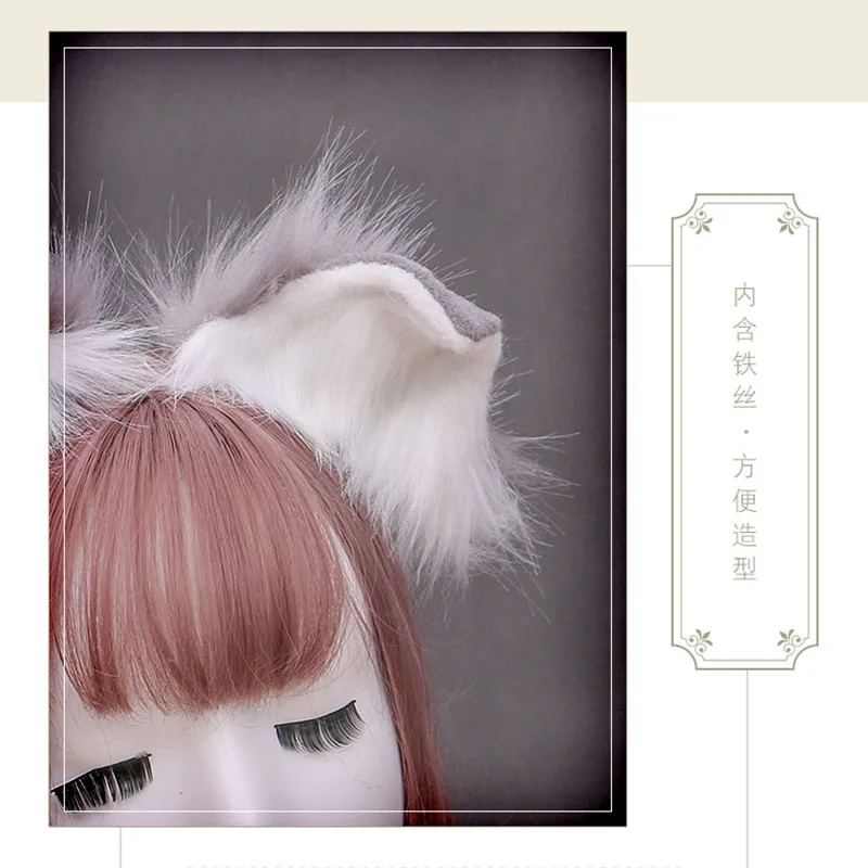 Хвост уши Фурсьют милые плюшевые домашние тапочки с изображением зверей ушками