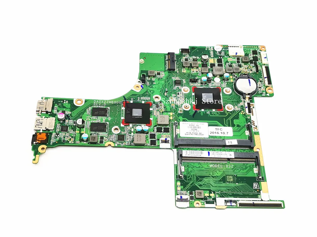 

DA0X22MB6D0 810937-501 810937-001 For HP PAVILION NOTEBOOK 17Z-G000 17Z-G Laptop motherboard W/ R7 M360 2GB A8-7410 100% Tested