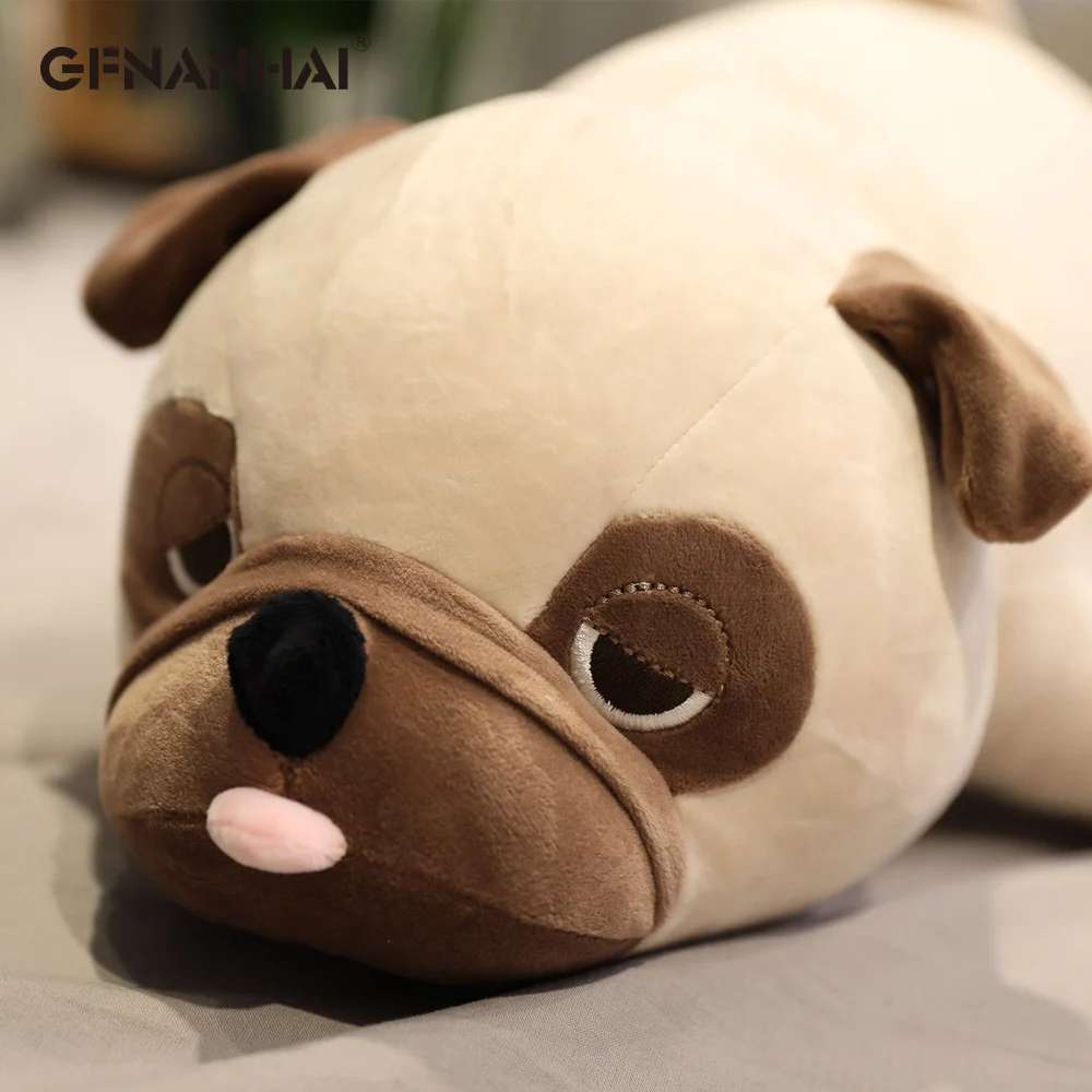 1 шт. 55-90 см милые мопса плюшевые игрушки мягкие кавайные животные собака подушка