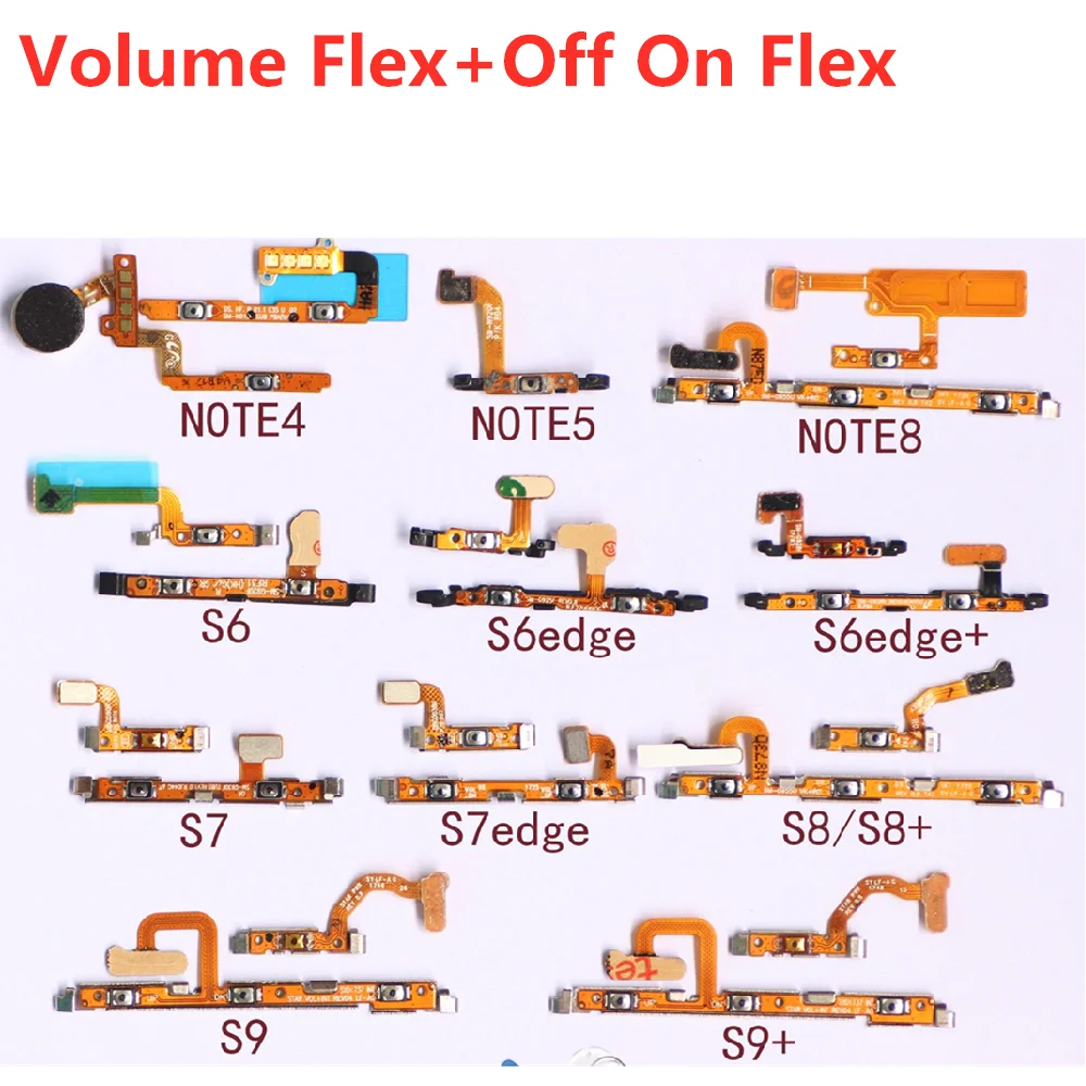 Кнопка громкости и выключатель питания ВКЛ./ВЫКЛ. Гибкий кабель для Samsung Galaxy Note 4 5