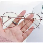 Очки женские компьютерные в круглой металлической оправе с защитой от сисветильник, UV400