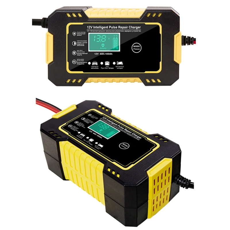 

Car Battery Charger 12/24V 6A Pulse Repair LCD for Car Lead Acid