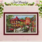 Набор для вышивки крестиком 11CT 14CT уголок города