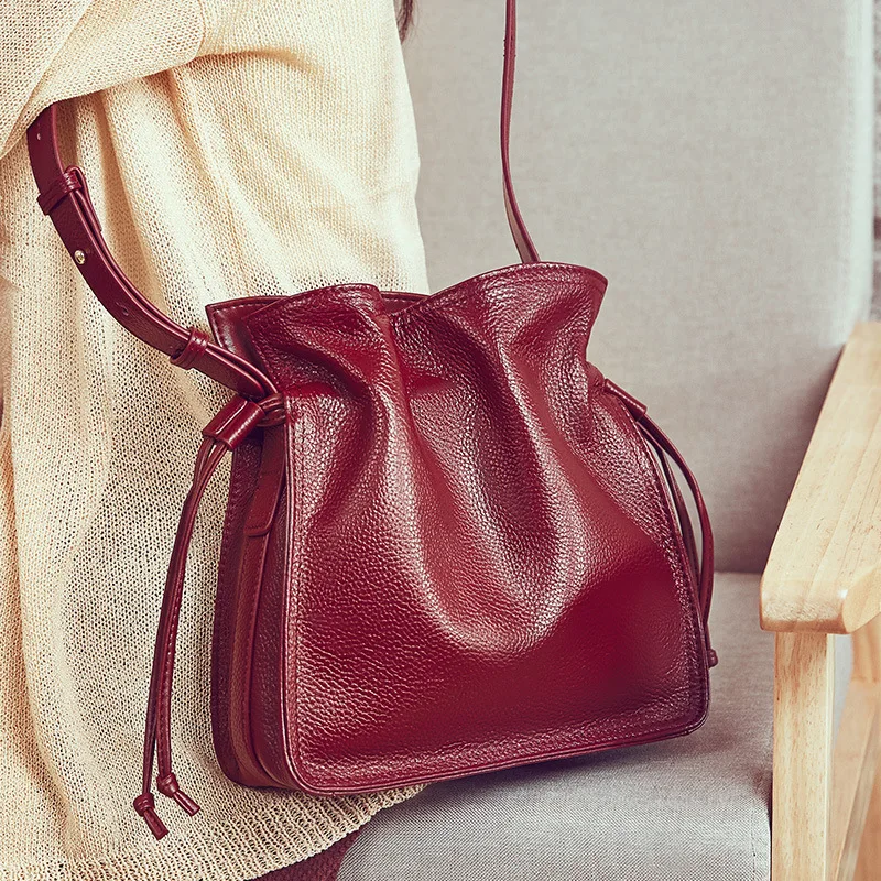 

Luxury Women Bags Designer Leisure Crossbody Bag Lady Leather Single Shoulder Bags Female Vintage Handbag-in Top-Handle Bags