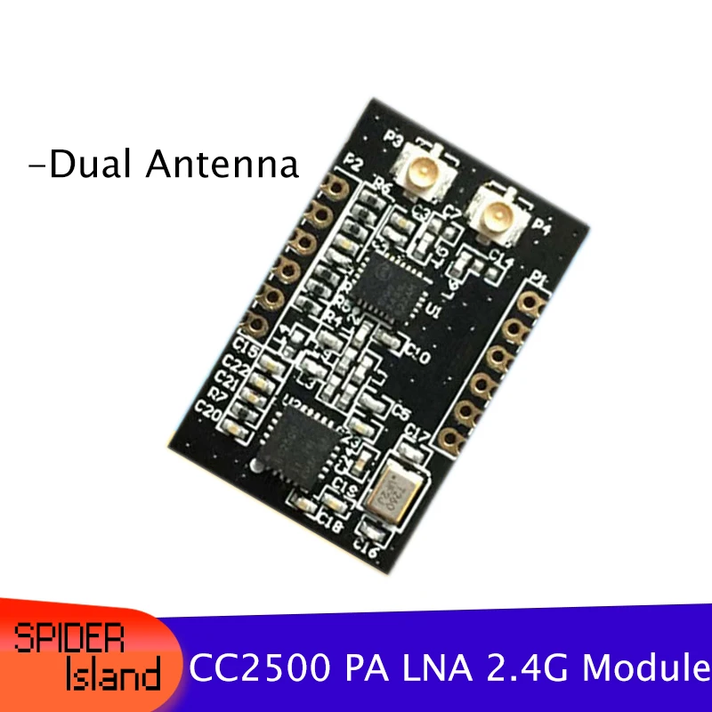 

CC2500 PA LNA 2,4G высокомощная двойная антенна на большие расстояния модуль приемопередатчика беспроводной связи модуль SPI CC2500
